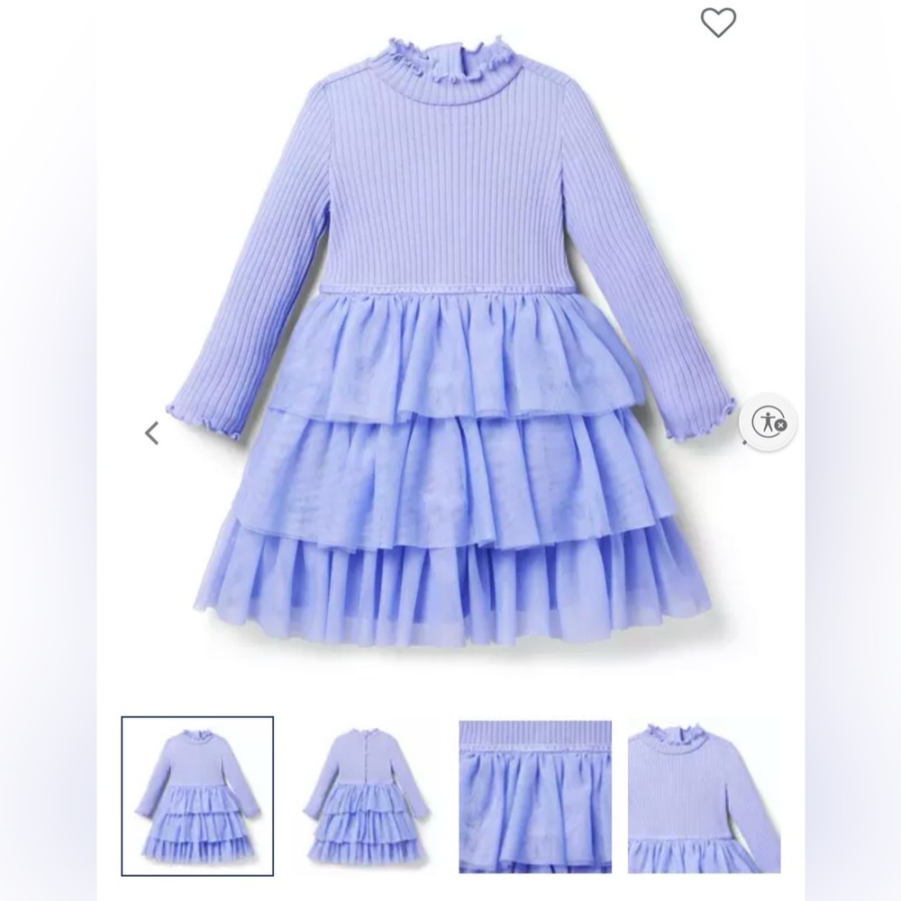 Tiered Tulle Dress - Color Twilight Purple 2T
